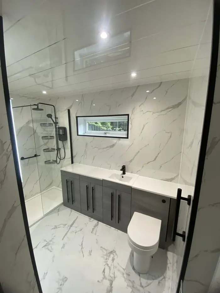Bathroom designed, supplied and fitted by Ultimate Home Solutions in May 2026
